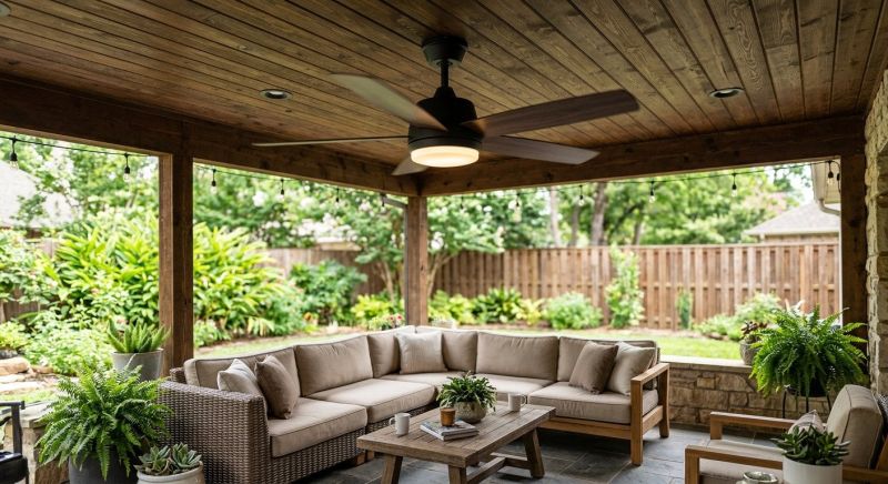 Gazebo Fan Installation in Overland Park, KS